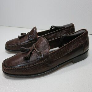Johnston & Murphy Kiltie Leather Dress Moccasin Loafers Men's Moc Shoes 12 M